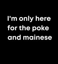 I'm only here for the poke  - Kids Longsleeve Tee Design