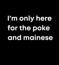 I'm only here for the poke  - Kids Wee Tee Design