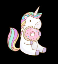 Unicorn and Doughnut - Shoulder Tote Design