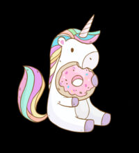Unicorn and Doughnut - Kids Supply Hoodie Design