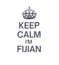 Keep Calm I'm Fijian - Womens Crop Tee Design