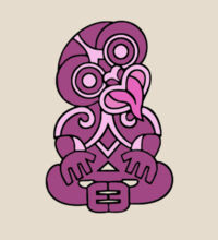 Purple Hei Tiki - Heavy Duty Canvas Tote Bag Design