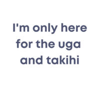 I'm only here for the uga. - Kids Longsleeve Tee Design