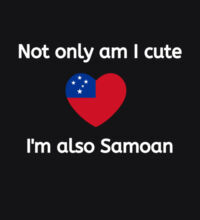 Cute and Samoan - Womens Crop Tee Design