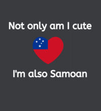 Cute and Samoan - Womens Maple Tee Design