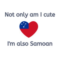 Cute and Samoan - Tote Bag Design