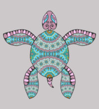 Turquoise Turtle - Mens Premium Crew Design