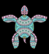 Turquoise Turtle - Kids Supply Hoodie Design
