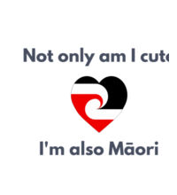 Cute and Maori - Womens Crop Tee - Womens Crop Tee Design