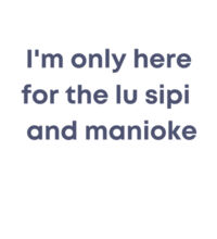 I'm only here for the lu sipi - Womens Curve Longsleeve Tee Design