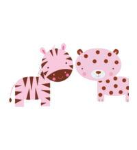 Zebra and Leopard - Mug Design