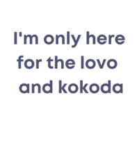 Only here for the lovo - Mens Staple T shirt Design