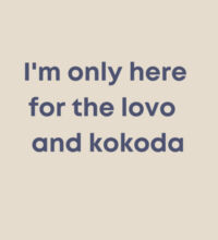 Only here for the lovo - Heavy Duty Canvas Tote Bag Design