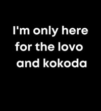 Only here for the lovo - Mens Lowdown Singlet Design