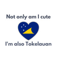 Cute and Tokelauan - Womens Crop Tee Design