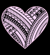 Pink Polynesian heart - Kids Supply Hoodie Design