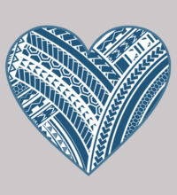 Green Polynesian heart - Mens Premium Crew Design