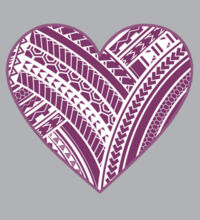 Purple Polynesian heart - Kids Supply Hoodie Design