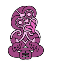 Purple Hei Tki - Tea Towel Design