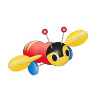 Kiwi Buzzy Bee - Tote Bag Design