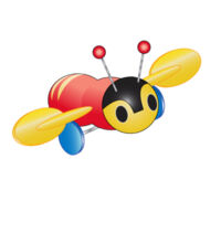 Kiwi Buzzy Bee - Kids Youth T shirt Design