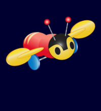 Kiwi Buzzy Bee - Womens Curve Longsleeve Tee Design