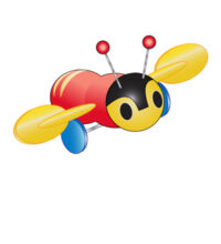 Kiwi Buzzy Bee - Womens Maple Tee Design