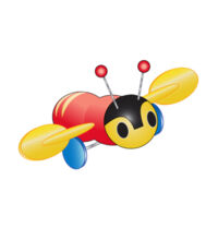 Kiwi Buzzy Bee - Tea Towel Design