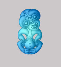 Blue Green Hei Tiki - Mens Staple T shirt Design