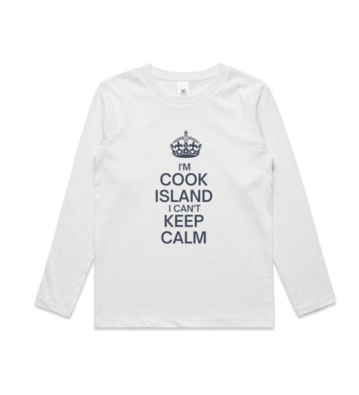 I'm Cook Island I can't keep calm. - Kids Longsleeve Tee Thumbnail