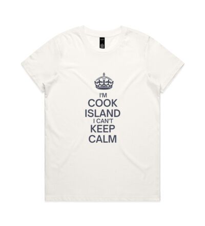 I'm Cook Island I can't keep calm. - Womens Maple Tee Thumbnail