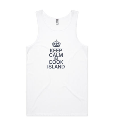 Keep calm I'm Cook Island - Mens Lowdown Singlet Thumbnail