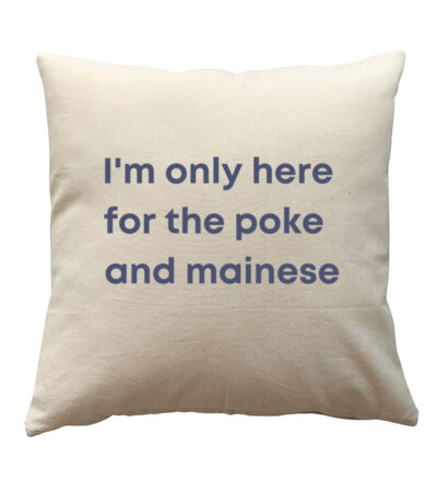 I'm only here for the poke  - Cushion cover Thumbnail
