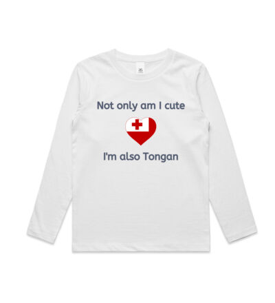 Cute and Tongan - Kids Longsleeve Tee Thumbnail