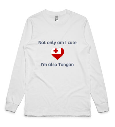 Cute and Tongan - Mens Base Longsleeve Tee Thumbnail