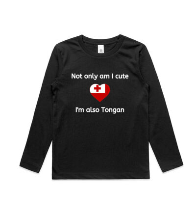 Cute and Tongan - Kids Longsleeve Tee Thumbnail