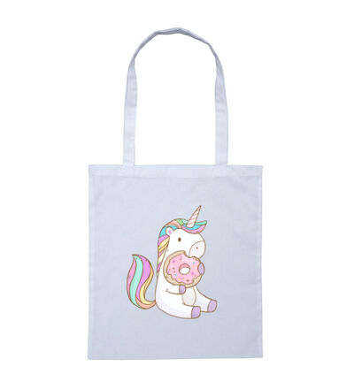 Unicorn and Doughnut - Tote Bag Thumbnail