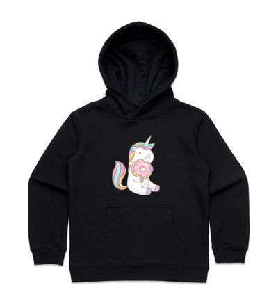 Unicorn and Doughnut - Kids Supply Hoodie Thumbnail