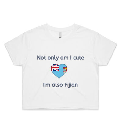 Cute and Fijian - Womens Crop Tee Thumbnail