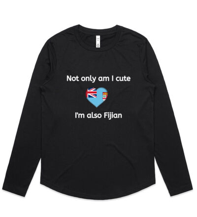 Cute and Fijian - Womens Curve Longsleeve Tee Thumbnail