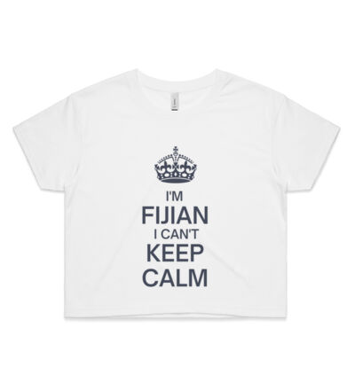 I'm Fijian I can't keep calm. - Womens Crop Tee Thumbnail