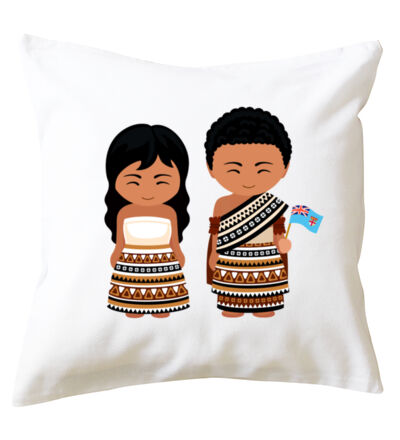 Fijian children - Cushion cover Thumbnail