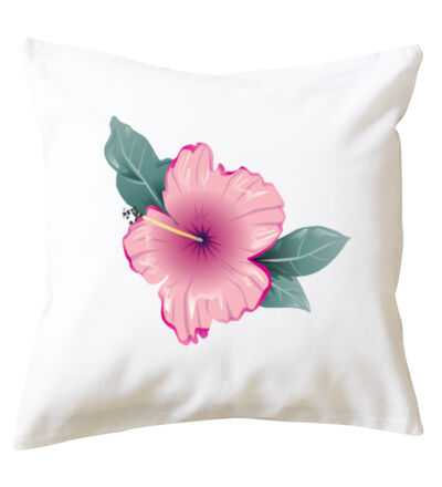 Pink hibiscus - Cushion cover Thumbnail
