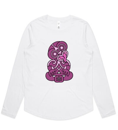 Purple Hei Tiki - Womens Curve Longsleeve Tee Thumbnail