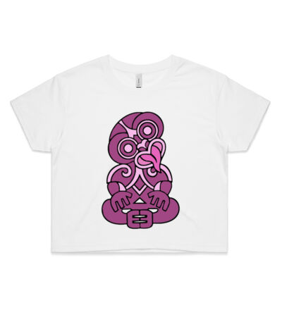 Purple Hei Tiki - Womens Crop Tee Thumbnail