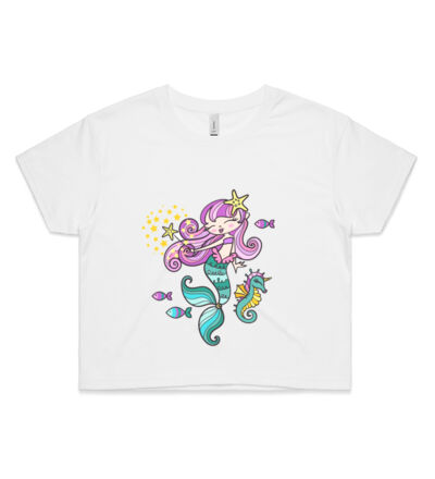 Mermaid Love - Womens Crop Tee Thumbnail