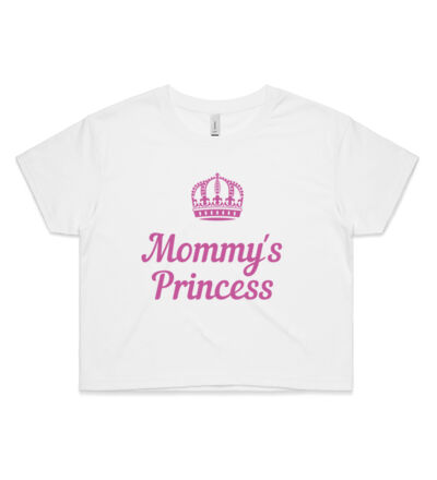 Mommy's Princess - Womens Crop Tee Thumbnail