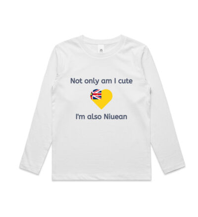 Cute and Niuean - Kids Longsleeve Tee Thumbnail