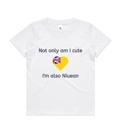 Cute and Niuean - Kids Youth T shirt Thumbnail