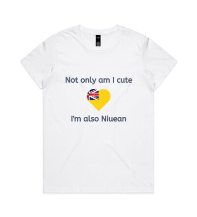 Cute and Niuean - Womens Maple Tee Thumbnail